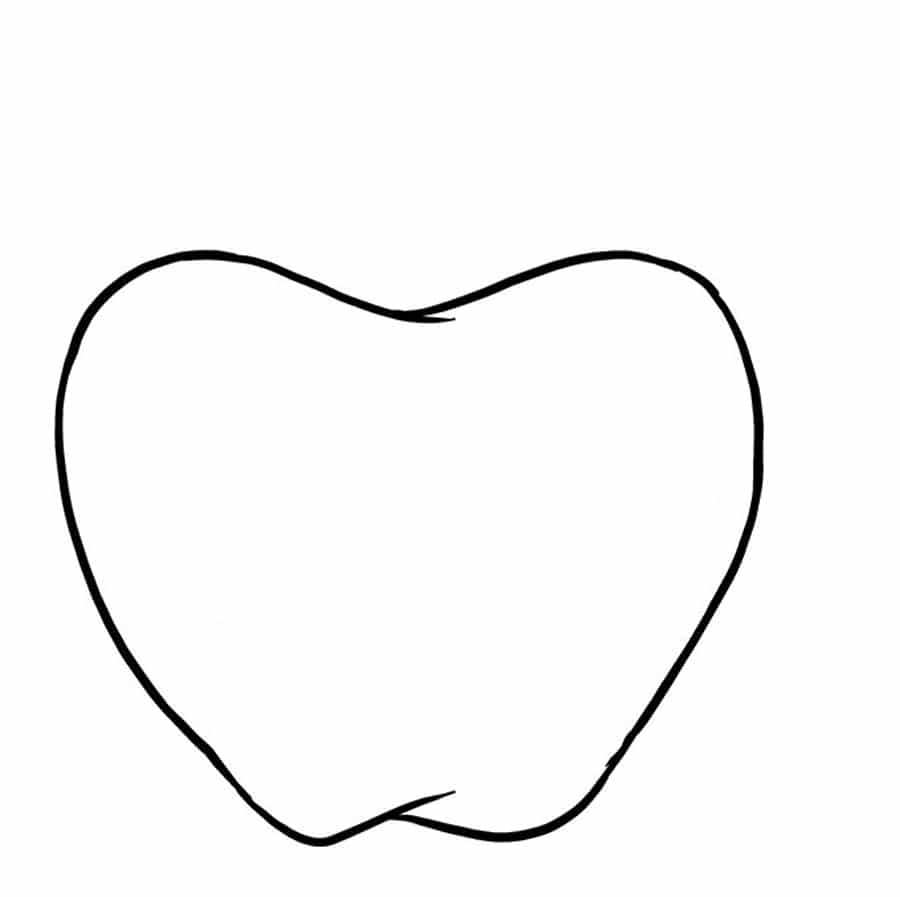 نقاشی سیب مرحله چهار