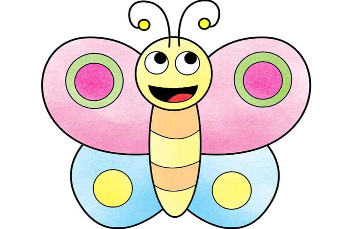 چند روش برای آموزش نقاشی پروانه کودکانه