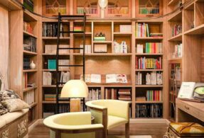 ایده ساخت کتابخانه شخصی در خانه