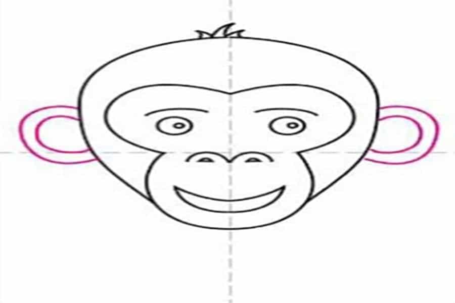 نقاشی میمون کارتونی