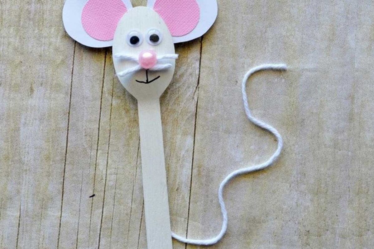 کاردستی موش با قاشق