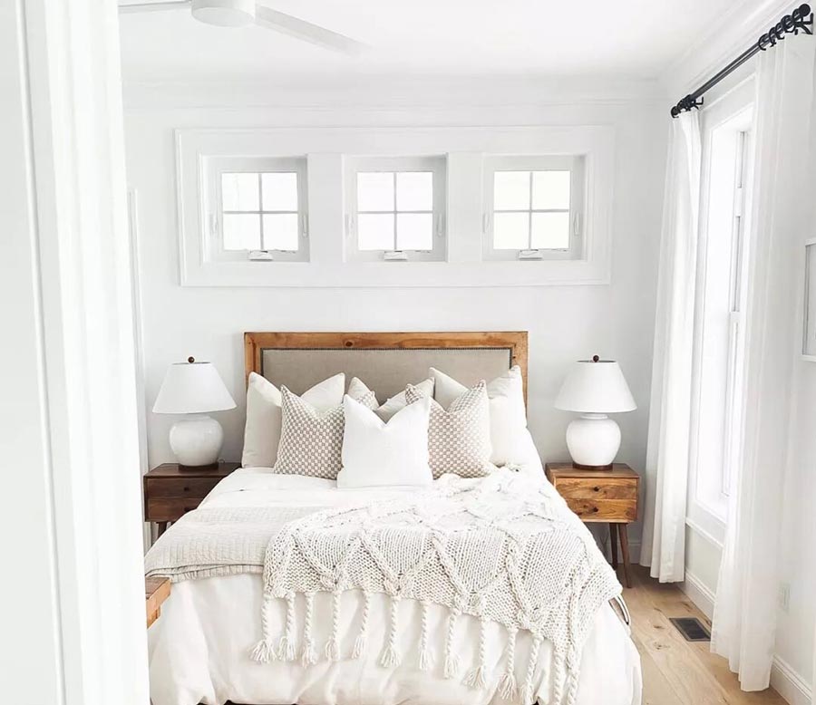 اتاق خواب سفید