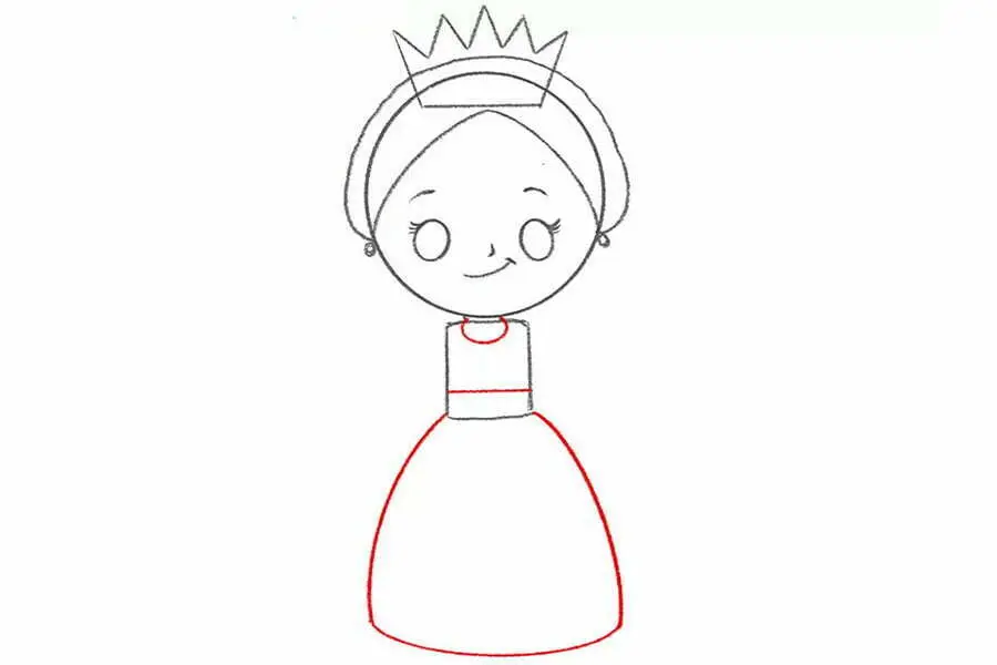 طراحی دامن ملکه