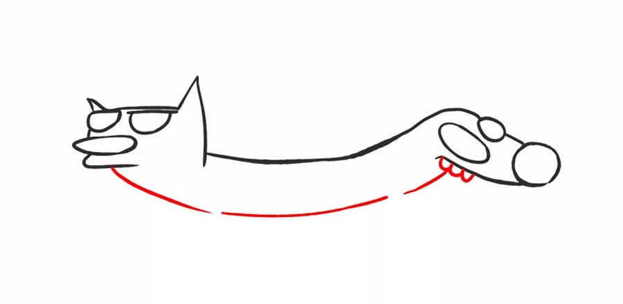 آموزش تصویری نقاشی گربه سگ