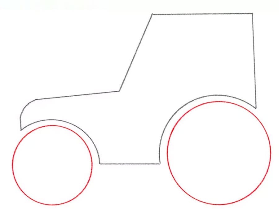 تکمیل چرخ های نقاشی تراکتور