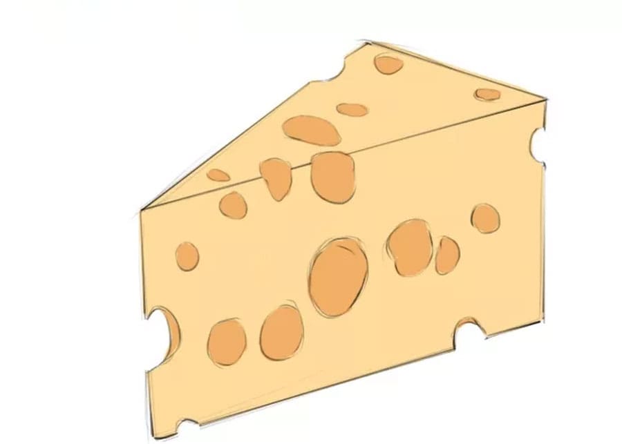 رنگ آمیزی نقاشی پنیر موش