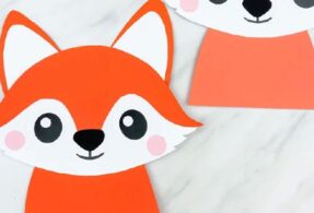 کاردستی روباه با کاغذ رنگی را سریع بسازید