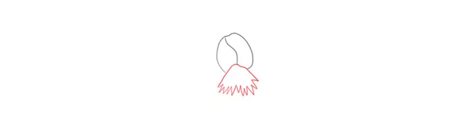 تکمیل غنچه نقاشی گل پانسی