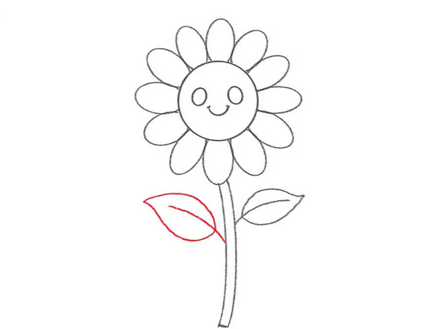 تکمیل برگ دوم گل بامزه
