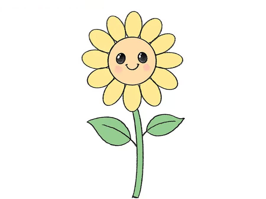 رنگ آمیزی نقاشی گل بامزه