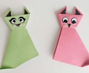 اوریگامی گربه ساده