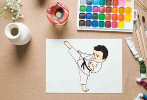 نقاشی کاراته کار