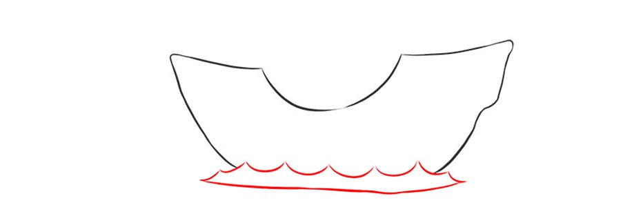 کشیدن امواج دریا