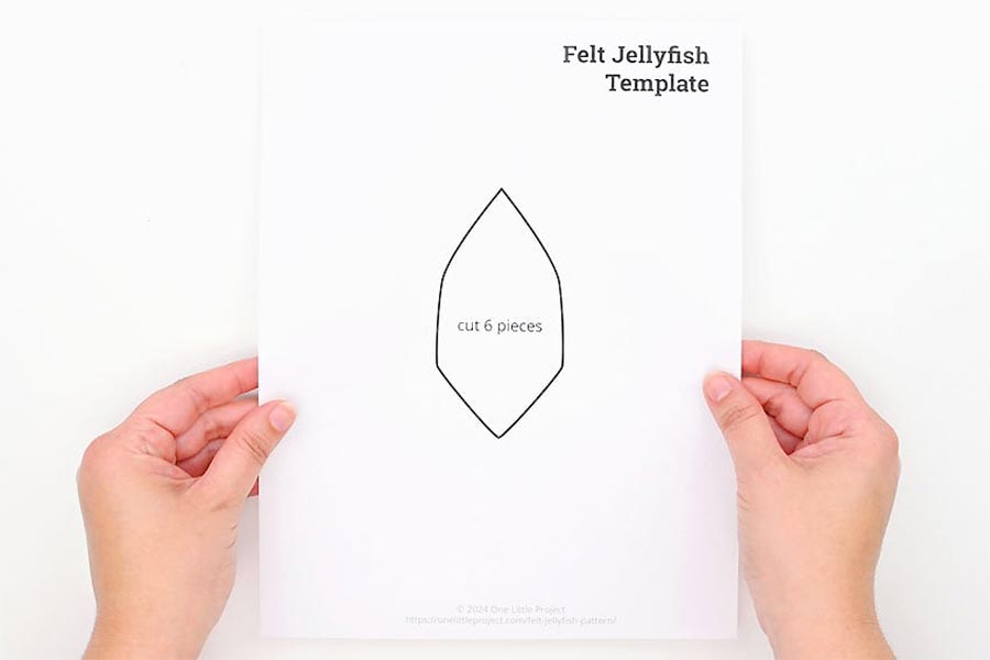 الگو کاردستی عروس دریایی